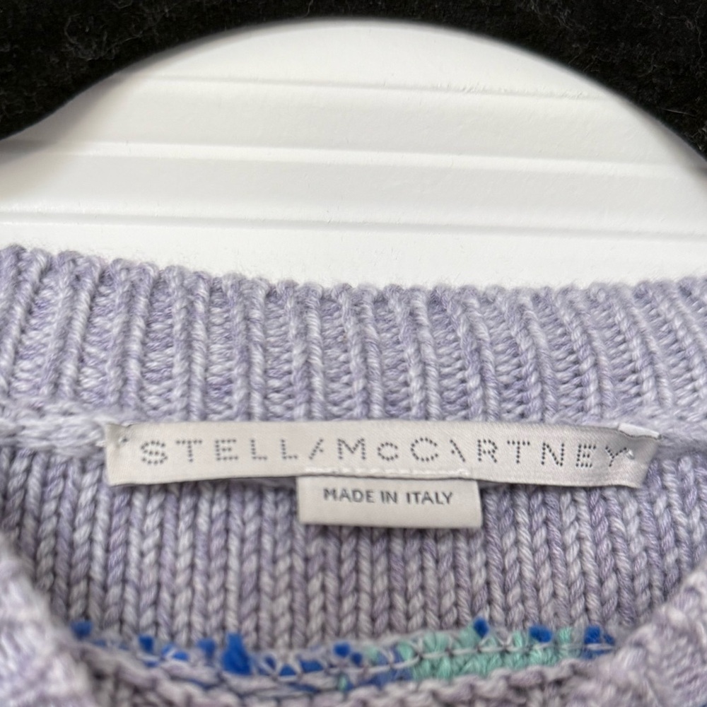 NWOT STELLA MCCARTNEY Kind intarsia wool and cotton-blend sweater 40 $1,295 - Picture 10 of 16